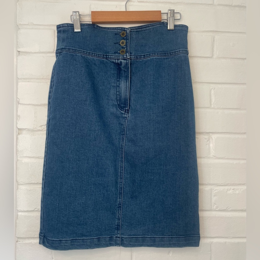 Flying Tomato High Rise Denim Jean Skirt Women’s Size Medium Western Cowgirl